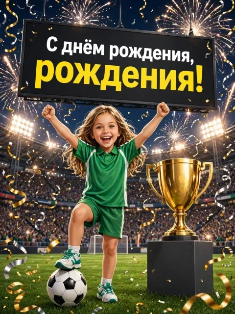 Выбрать дизайн «Футбольный чемпион»
