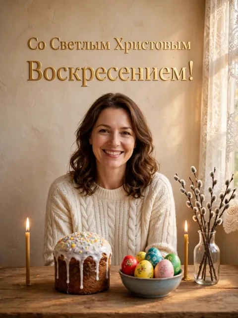 Светлый пасхальный стол
