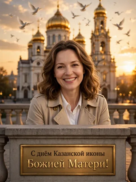 Золотые купола на закате
