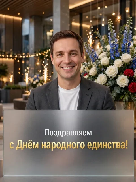 Выбрать дизайн «Деловой праздничный приём»