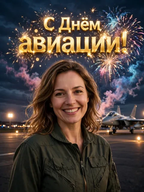 Пилотаж и салют в небе