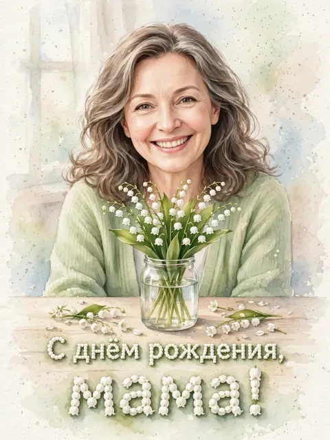 Акварельные ландыши