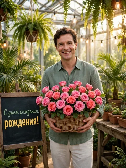Оранжерея и розы
