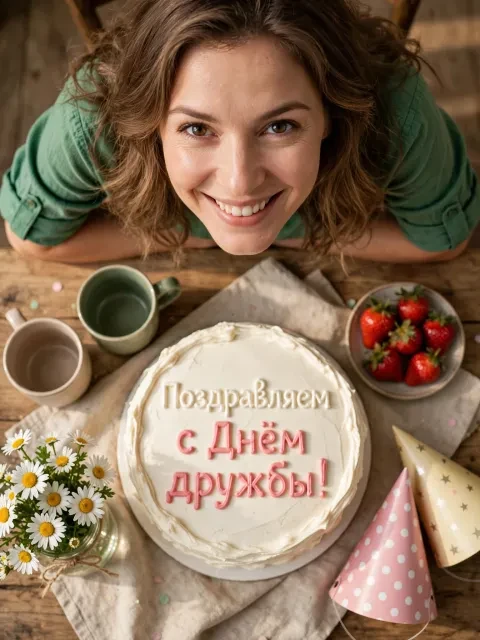 Выбрать дизайн «Дружеский торт с кремом»
