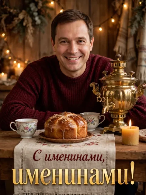 Выбрать дизайн «Праздничный чай с самоваром»