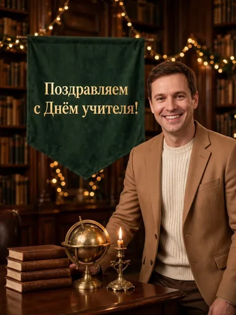 Выбрать дизайн «Башня мудрости и старинный глобус»