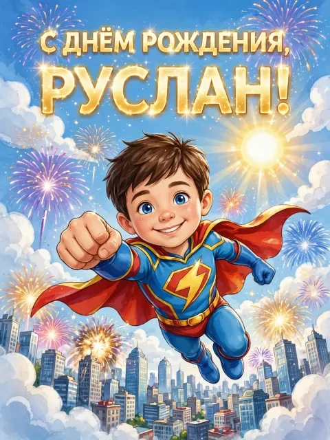 Выбрать дизайн «Супергеройский полёт»
