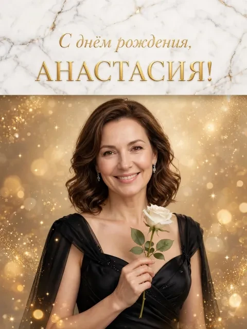 Выбрать дизайн «Официальный портрет с золотом»