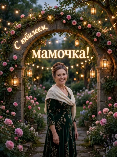 Выбрать дизайн «Сад с фонарями»