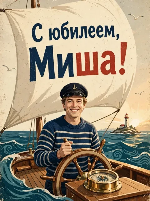 Выбрать дизайн «Морской ретро-круиз»