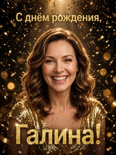 Выбрать дизайн «Золотое конфетти»