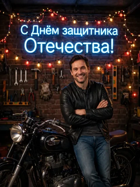 Выбрать дизайн «Гараж и неон»
