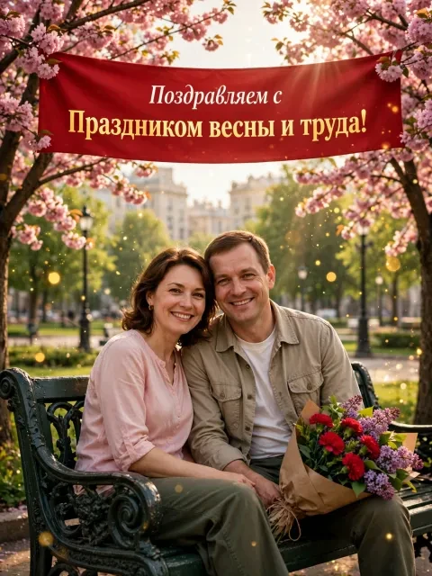 Выбрать дизайн «Весенний парк и сирень»