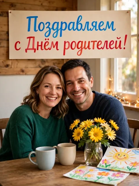 Детские рисунки и чай