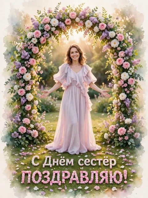Выбрать дизайн «Цветочная арка»