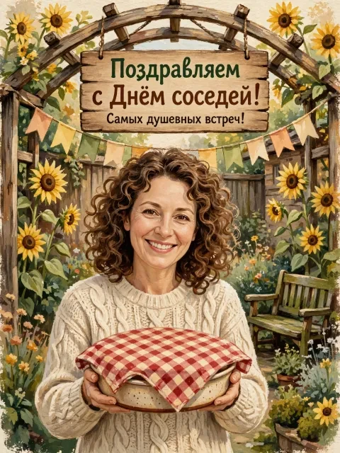 Выбрать дизайн «Теплый соседский пирог»