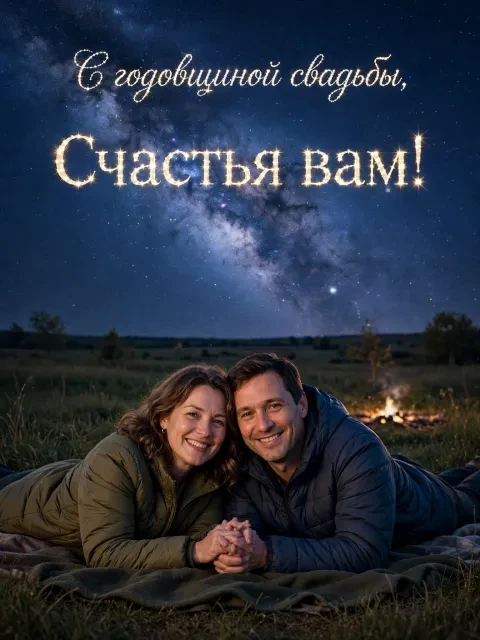 Выбрать дизайн «Звёздное небо»