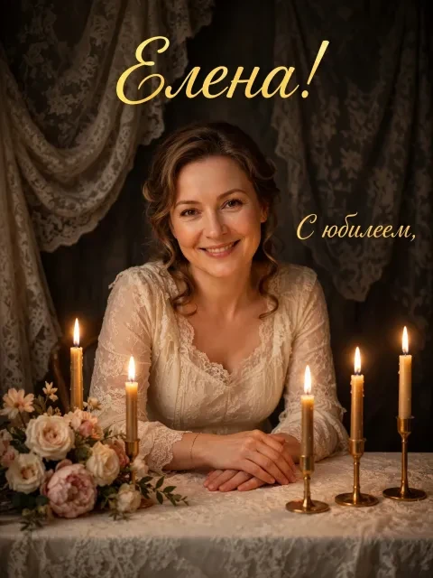 Выбрать дизайн «Свечи и кружево»