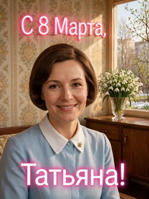 Советский март с подснежниками