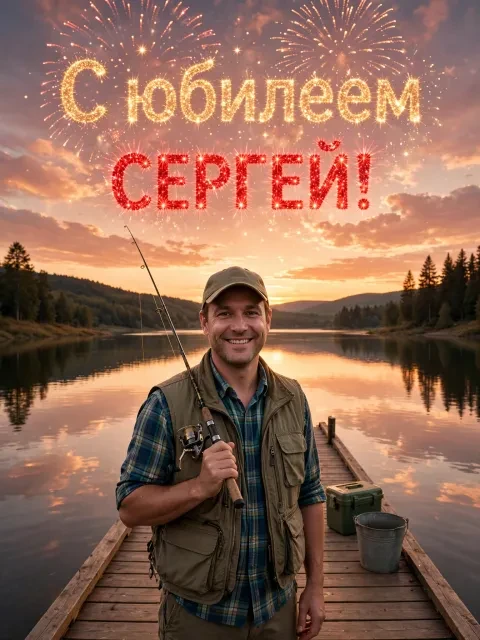 Рыбацкий салют на закате