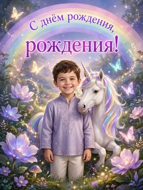 Выбрать дизайн «В гостях у единорога»