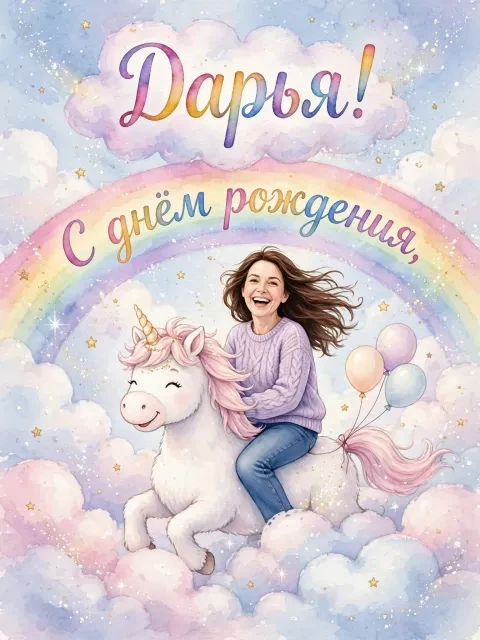Единорог в облаках