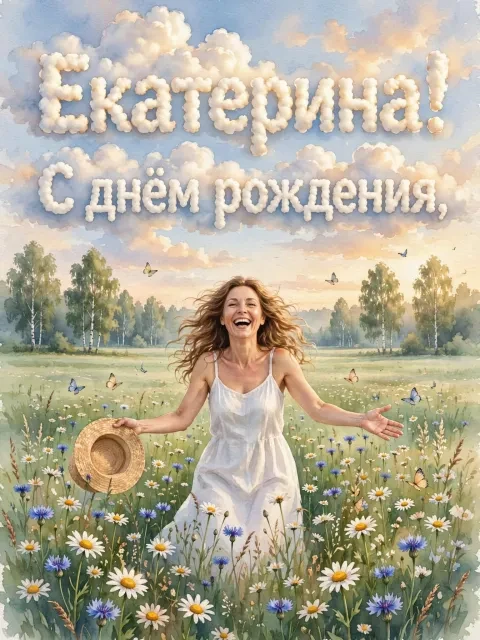 Выбрать дизайн «Поле цветов и небо»