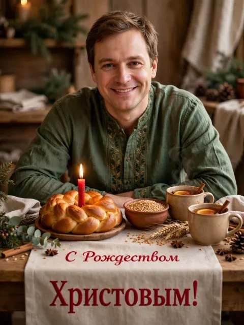 Вечерний Сочельник и каравай