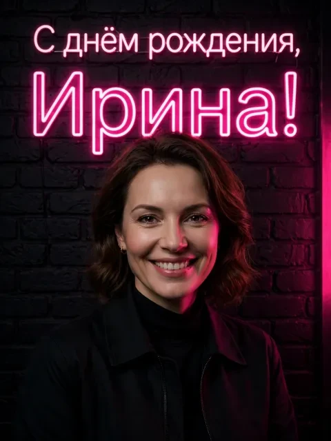 Выбрать дизайн «Ирочка в неоне»