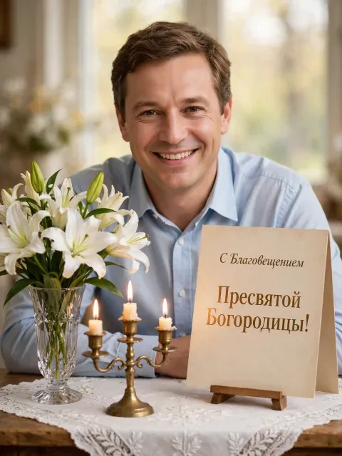 Выбрать дизайн «Праздничный стол с лилиями»