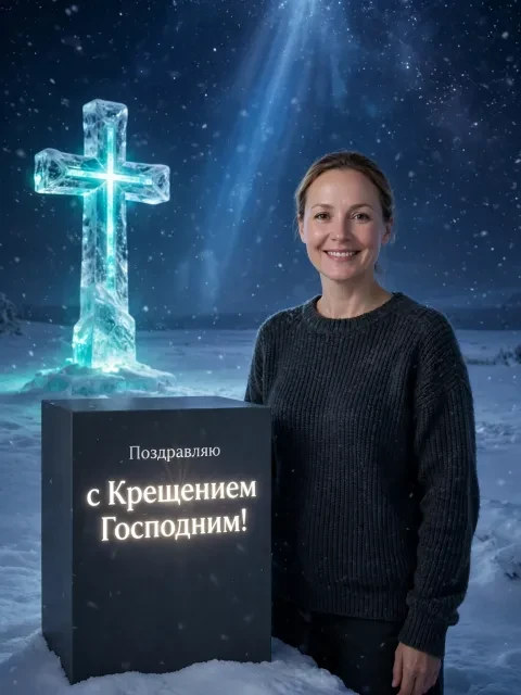 Выбрать дизайн «Таинство крещенской ночи»
