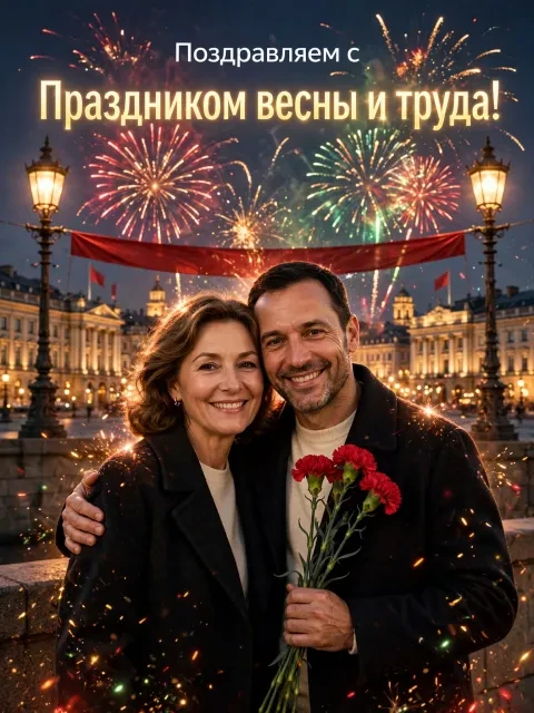 Выбрать дизайн «Первомайский праздничный салют»