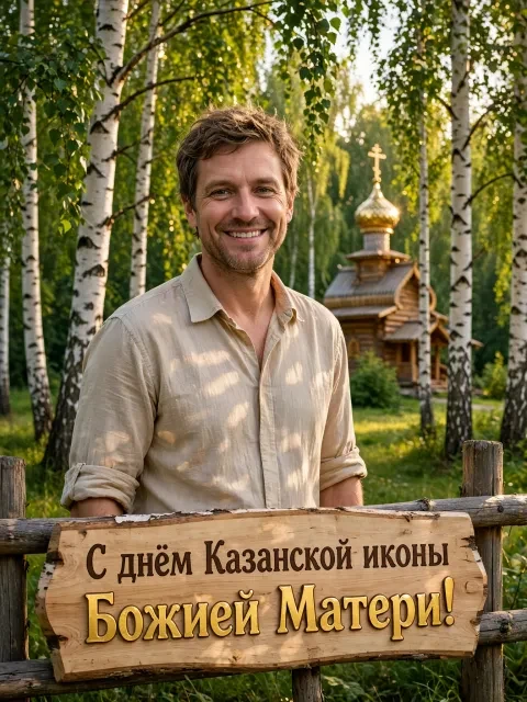 Выбрать дизайн «Берёзовая роща у часовни»
