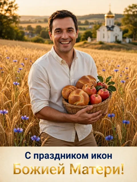 Выбрать дизайн «Праздник Успения и золотая рожь»