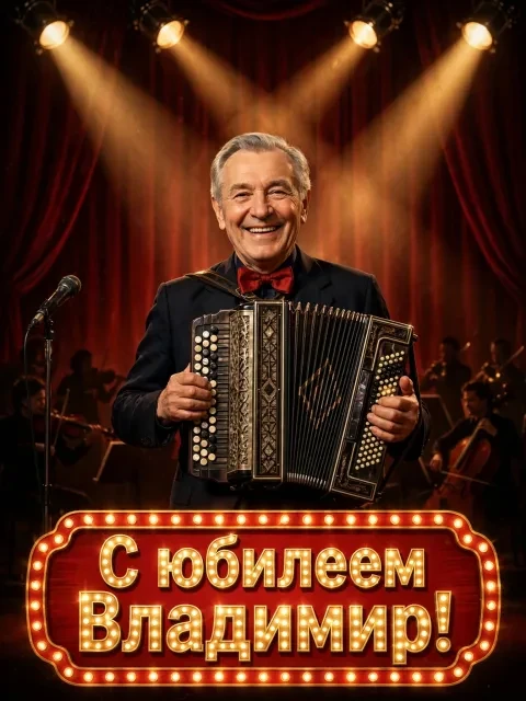 Выбрать дизайн «Афиша юбилейного концерта»