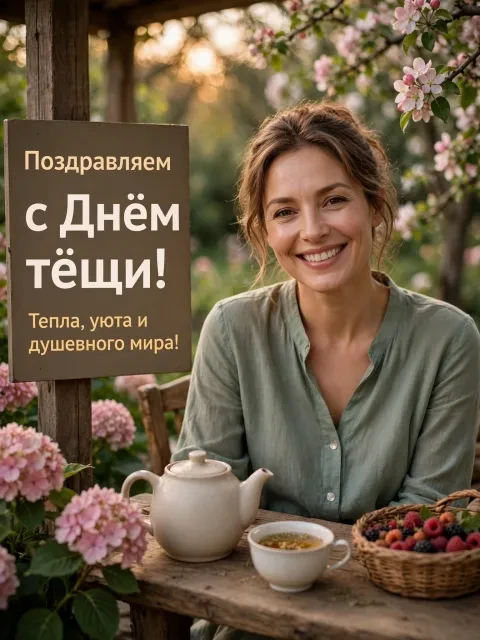 Уютное дачное чаепитие