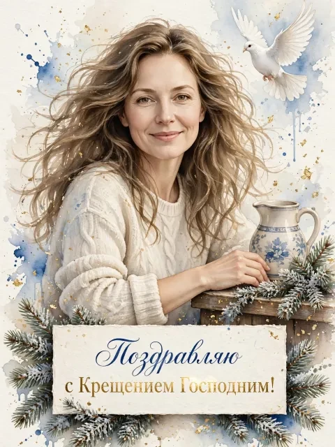 Акварельный крещенский сочельник