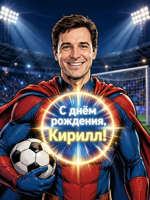 Выбрать дизайн «Супергеройский футбол»