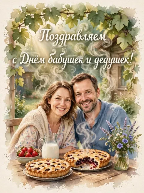Выбрать дизайн «Пироги на дачной веранде»