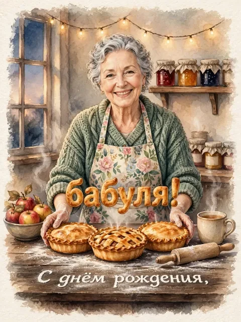 Выбрать дизайн «Пироги и гирлянда»