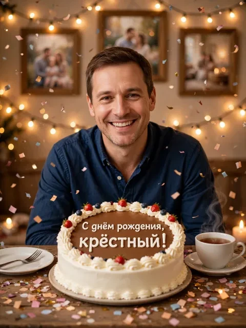 Выбрать дизайн «Семейный ужин с тортом»