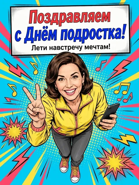 Поп-арт комикс с драйвом