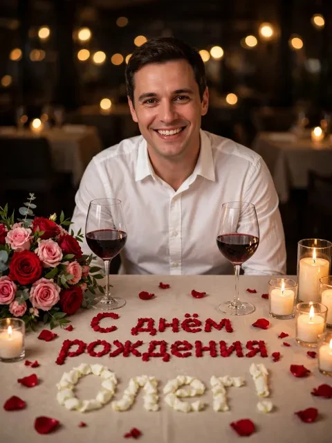 Выбрать дизайн «Романтический ужин при свечах»