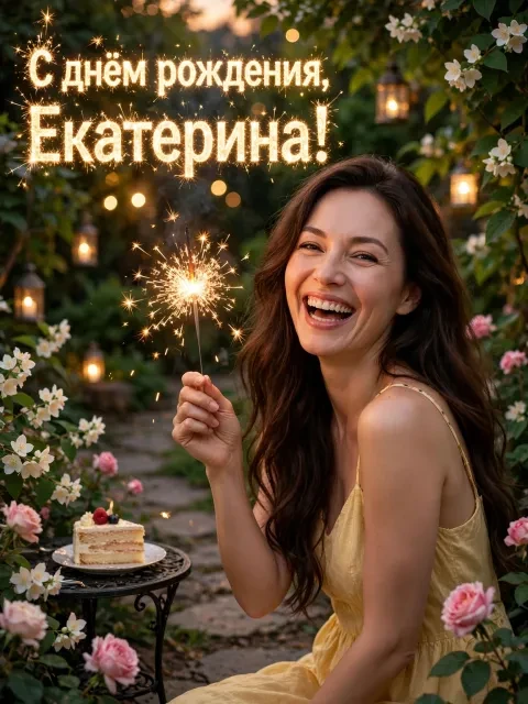 Выбрать дизайн «Утренний сад с бенгальским огнём»