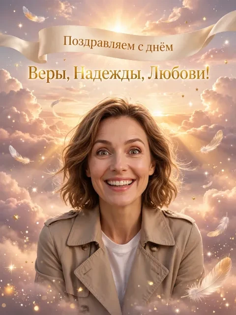 Выбрать дизайн «Небесный рассвет и парящая лента»