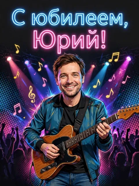 Выбрать дизайн «Музыкальный юбилей»
