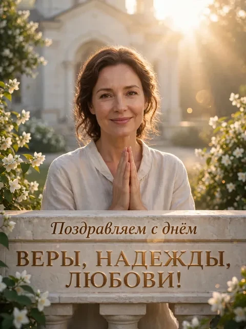 Выбрать дизайн «Светлая молитва в утреннем саду»