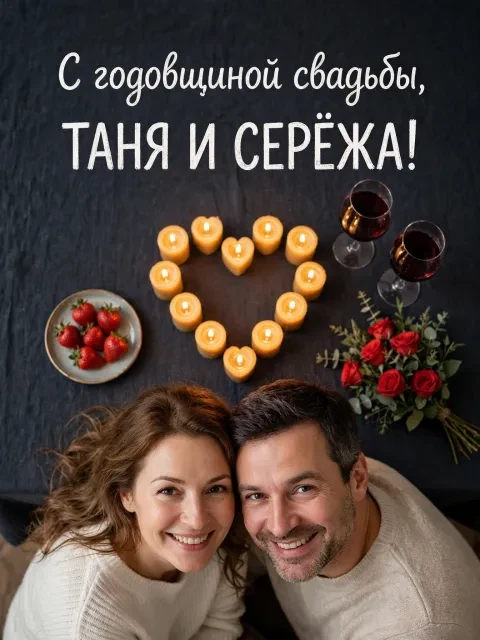 Выбрать дизайн «Сердце из свечей»