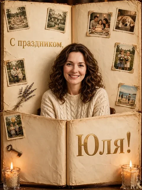 Выбрать дизайн «Годовщина в альбоме»