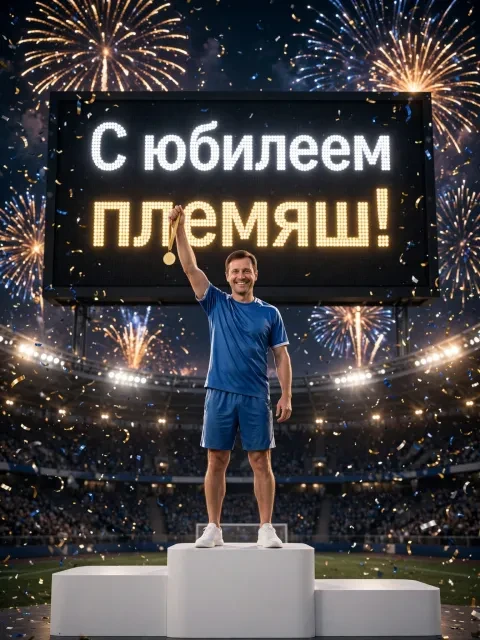 Выбрать дизайн «Спортивный юбилей»
